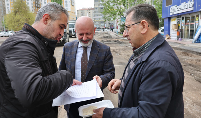 KOCASİNAN SAHABİYE MAHALLESİ’NDE ÇALIŞMALARINI SÜRDÜRÜYOR