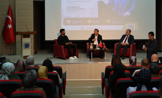 Vali Gökmen Çiçek, ERÜ’de Öğrencilerle Buluştu