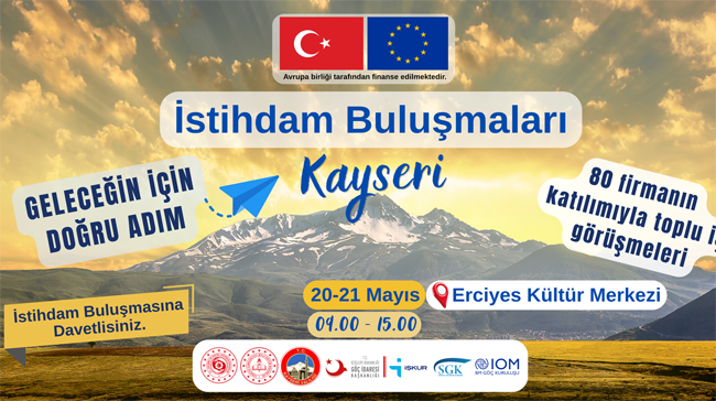 Kayseri’de Dev İstihdam Buluşması: 80 Firma, 1.500 İş İmkânı