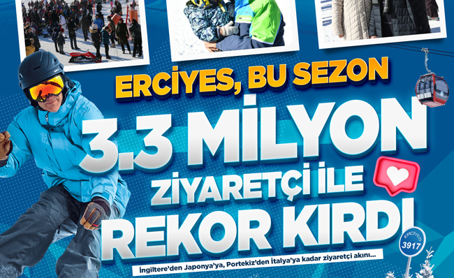 BAŞKAN BÜYÜKKILIÇ’TAN ERCİYES’TE REKOR AÇIKLAMASI: “TARİHİN EN UZUN VE EN YOĞUN SEZONUNU YAŞADIK”