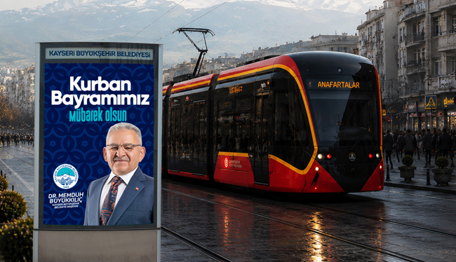 BAŞKAN BÜYÜKKILIÇ’TAN KURBAN BAYRAMI MÜJDESİ: TRAMVAYLAR 4 GÜN ÜCRETSİZ