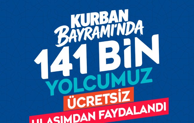 BAŞKAN BÜYÜKKILIÇ: “BİRLİK VE BERABERLİĞİN PEKİŞMESİNE KATKI SUNDUK; YAKLAŞIK 141 BİN KİŞİYE ÜCRETSİZ ULAŞIM HİZMETİ VERDİK”