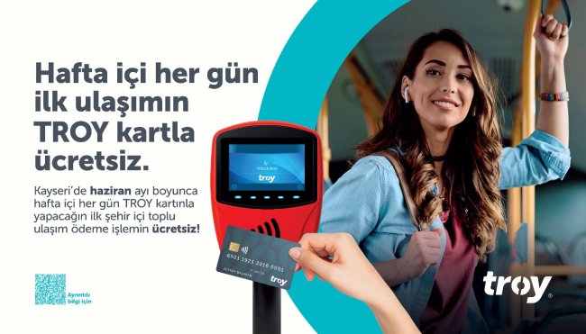 KAYSERİ BÜYÜKŞEHİR, TROY İŞ BİRLİĞİYLE HAFTA İÇİ İLK ŞEHİR İÇİ ULAŞIM ÜCRETSİZ
