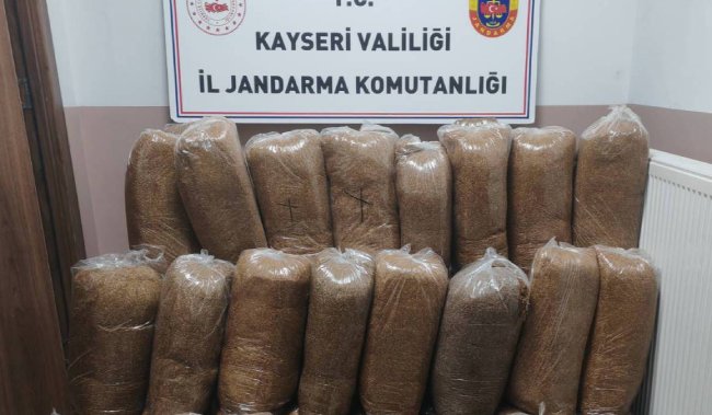 Kayseri'de Yol Kontrolünde 510 Kilogram Kaçak Tütün Ele Geçirildi