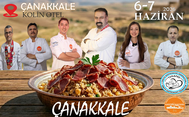 Kayseri Gastro ekibi Çanakkale’deki festivalde Kayseri mutfağını tanıtacak:  300 Kişilik Dev Pastırmalı Pilav  