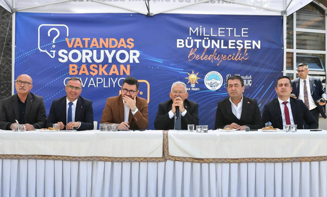 BAŞKAN BÜYÜKKILIÇ, BÜNYAN’DA VATANDAŞLARLA BULUŞTU: “EMRİNİZDEYİZ, HİZMETİNİZDEYİZ”