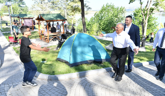 BAŞKAN BÜYÜKKILIÇ’TAN SARIMSAKLI BARAJI MESİRE ALANI’NDA İNCELEME