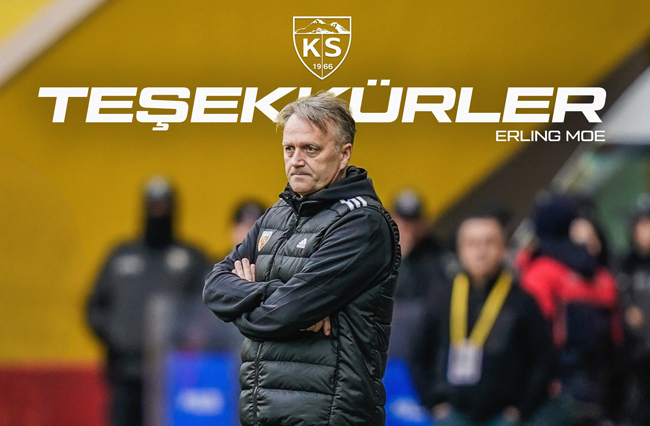 Kayserispor’da Bir Ayrılık Daha: Teknik Direktör Erling Moe ile Yollar Ayrıldı  
