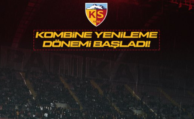 Kayserispor’da Kombine Yenileme Dönemi Başladı
