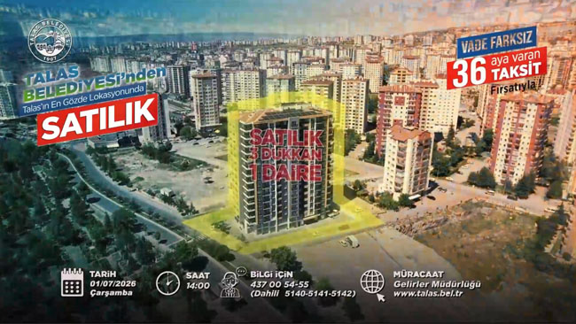 TALAS’TA KONUT, TİCARET VE VİLLA ARSA FIRSATI BİR ARADA