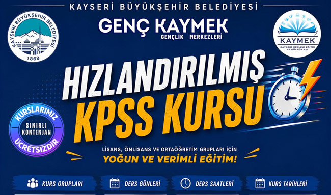 KAYMEK’TEN KPSS ADAYLARINA HIZLANDIRILMIŞ HAZIRLIK DESTEĞİ