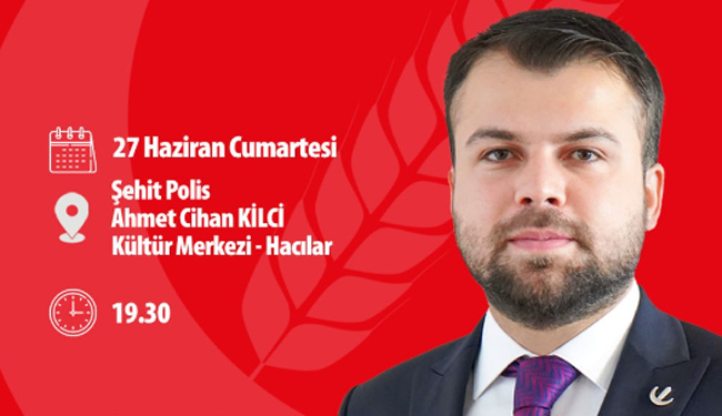 Muhammed Fatih Müjdeci Kayseri’ye Geliyor