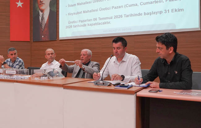 MELİKGAZİ BELEDİYESİ ÜRETİCİ PAZARI İÇİN KURA ÇEKİMİ YAPILDI