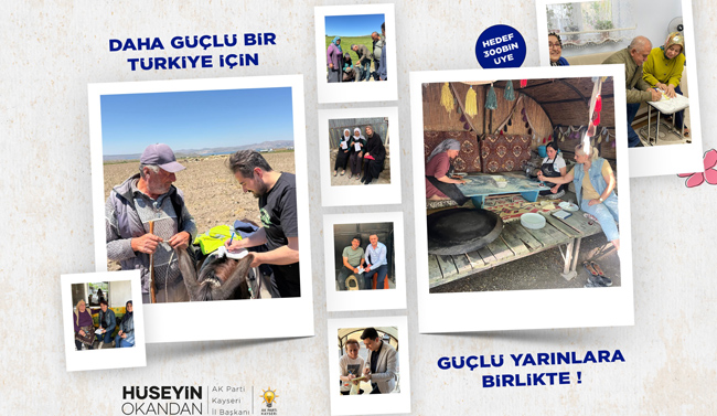 AK Parti Kayseri’de Üye Çalışmaları Aralıksız Devam Ediyor