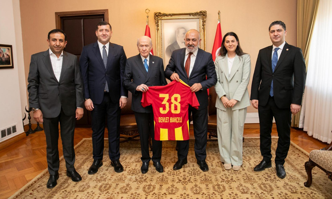 Kayserispor’un Yeni Sezon Hedefleri Bahçeli’ye Anlatıldı