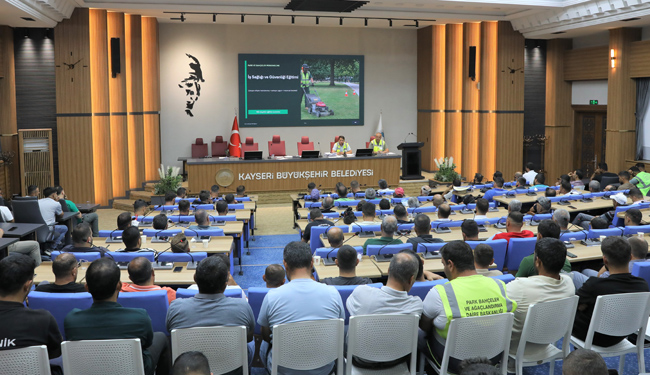 KAYSERİ BÜYÜKŞEHİR’DE İŞ GÜVENLİĞİ SEFERBERLİĞİ: 763 PERSONELE TEMEL EĞİTİM