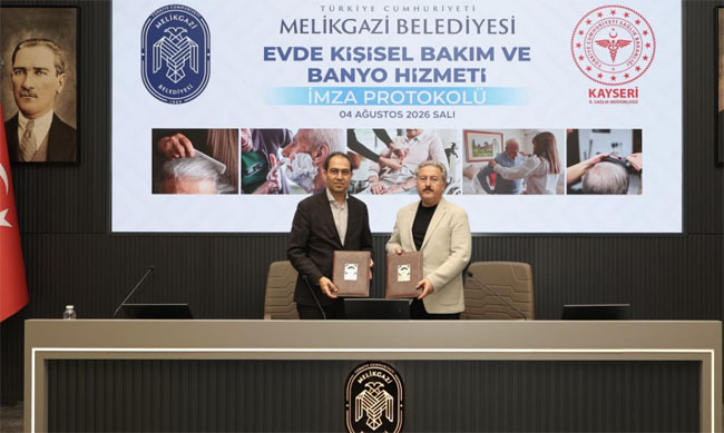 MELİKGAZİ BELEDİYESİ’NDE EVDE KİŞİSEL BAKIM HİZMETİ PROTOKOLÜ İMZALANDI