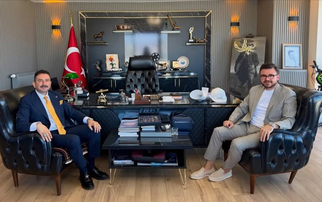 AK Parti Kayseri İl Başkanı Hüseyin Okandan’dan Muhammed Ali Temel'e ziyaret