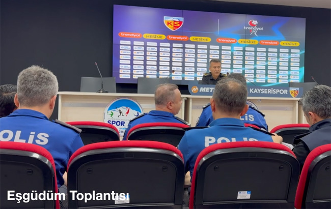 Kayserispor-Bursaspor Maçı Öncesi Havadan Güvenlik Takibi yapıldı