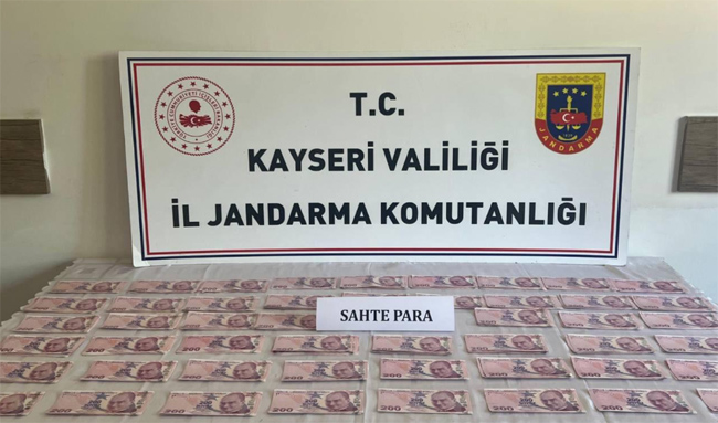 Kayseri’de sahte para operasyonu: 100 bin TL ele geçirildi