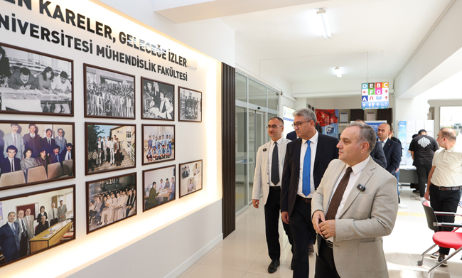 Rektör Prof. Dr. Altun, Yenileme Çalışmaları Tamamlanan Mühendislik Fakültesi’nde İncelemelerde Bulundu