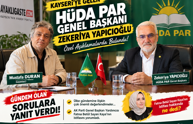 HÜDA PAR LİDERİ YAPICIOĞLU, MUSTAFA DURAN'IN SORULARINI YANITLADI!