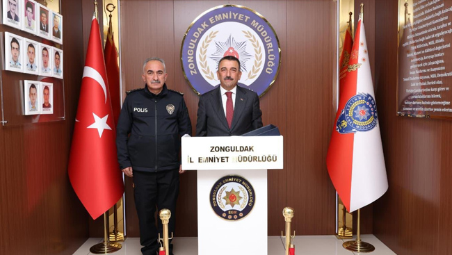 Zonguldak Emniyet Müdürü İbrahim Kaba’ya Hayırlı Olsun Ziyareti