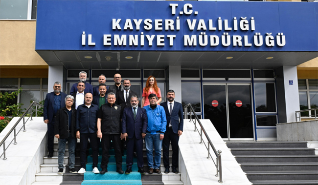 Kayseri Gazetecilerinden Emniyet Müdürü Sinan Ergen’e Hayırlı Olsun Ziyareti