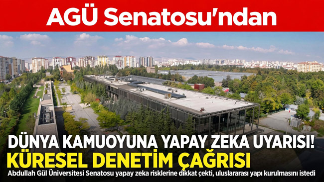 AGÜ Senatosundan Dünya Kamuoyuna Yapay Zekâ Uyarısı