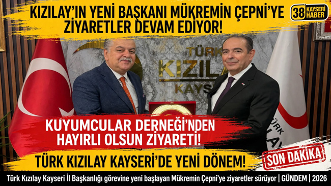 KIZILAY’IN YENİ BAŞKANI MÜKREMİN ÇEPNİ’YE ZİYARETLER DEVAM EDİYOR KUYUMCULAR DERNEĞİ BAŞKANI İNCETOPRAK'TAN HAYIRLI OLSUN ZİYARETİ