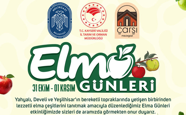 MELİKGAZİ’DE ELMA GÜNLERİ HEYECANI BAŞLIYOR!