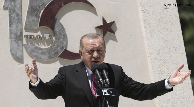 Cumhurbaşkanı Erdoğan: "15 Temmuz milletin, milli iradenin, demokrasiye gönül verenlerin zaferidir"