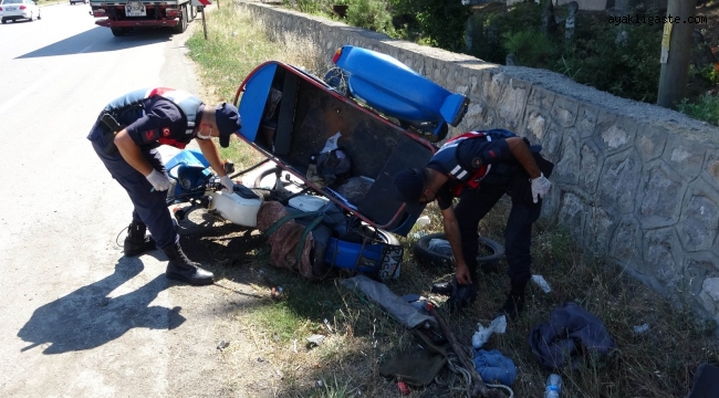 Samsun'da tırın çarptığı sepetli motosikletin sürücüsü hayatını kaybetti