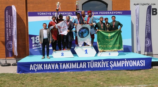 Açık Hava Takımlar Türkiye Şampiyonası Kayseir'de sona erdi