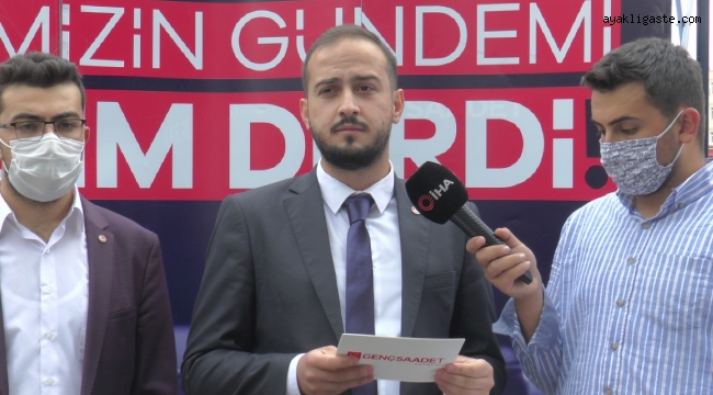 Kayseri'de SP Gençlik Kolları'ndan 'yurt' açıklaması