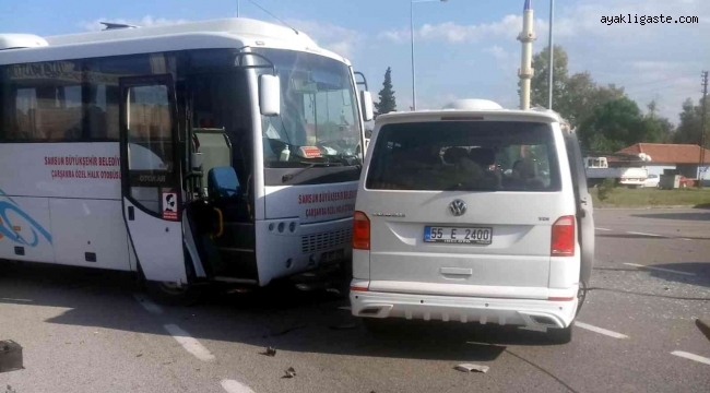 Samsun'da zincirleme trafik kazası: 5 yaralı