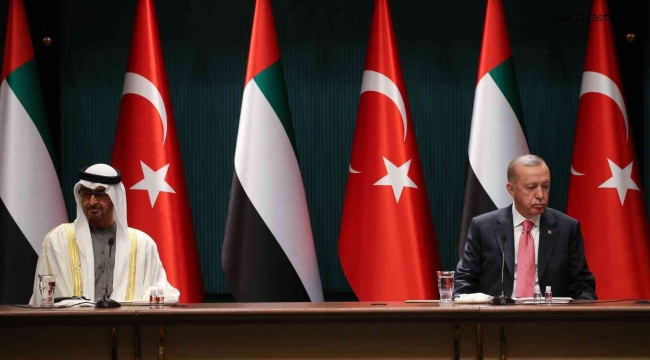BAE Veliaht Prensi Bin Zayid'den Cumhurbaşkanı Erdoğan'a teşekkür