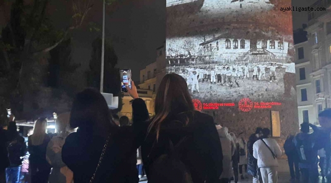 Şehit öğretmen Aybüke Yalçın'ın fotoğrafı 24 Kasım'da Galata Kulesi'ne yansıtıldı