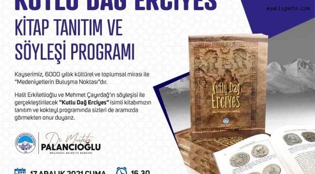 Melikgazi Belediyesi 'Kutlu Dağ Erciyes' kitabını tanıtacak
