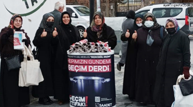 Saadet Partisi Kayseri Kadın Kolları faaliyetlerine ara vermeden devam ediyor.