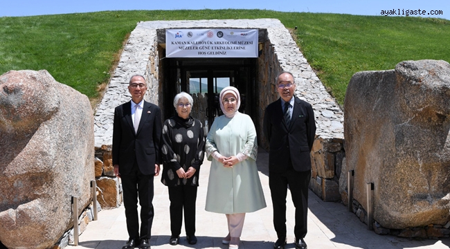 Emine Erdoğan, Kaman Kalehöyük Arkeoloji Müzesi ve Japon Bahçesi'ndeki Müzeler Günü etkinliğine katıldı