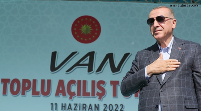 Cumhurbaşkanı Erdoğan: Son 20 yılda Van'a 38 milyar lira tutarında kamu yatırımı yaptık