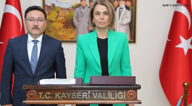 Nevşehir Valisi İnci Sezer Becel Kayseri Valisi Çiçek'i ziyaret etti