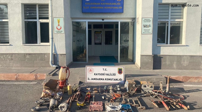 Kayseri'de jandama ekiplerinden hırsızlık operasyonu
