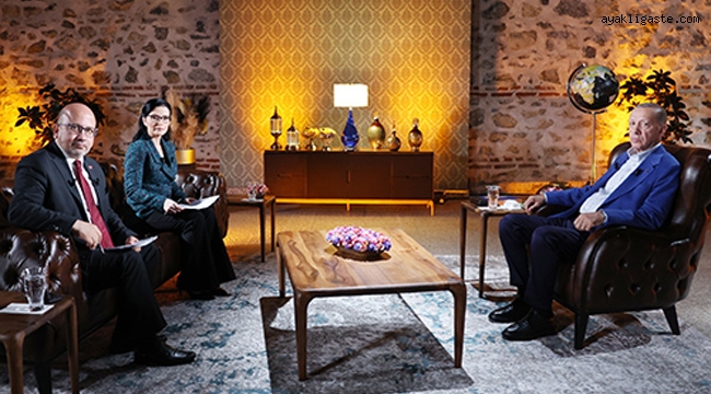 Cumhurbaşkanı Erdoğan, ATV-A Haber ortak yayınına katıldı
