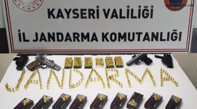 KAYSERİ'DE RUHSATSIZ SİLAH OPERASYONU!