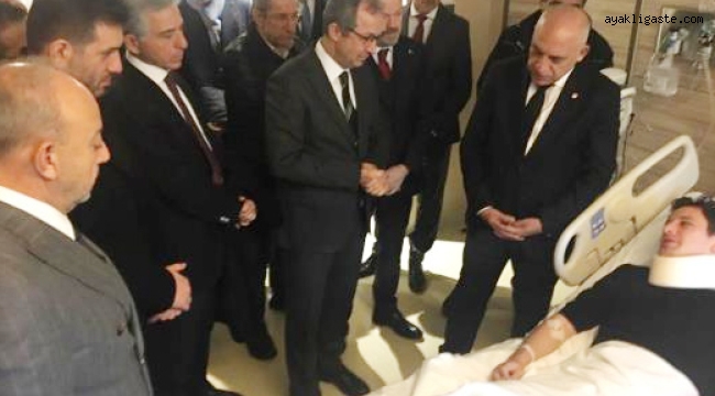 TFF Başkanı Mehmet Büyükekşi, Tedavi Gören Halil Umut Meler'i Ziyaret Etti