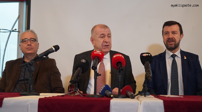 Zafer Partisi Genel Başkanı Prof. Dr. Ümit Özdağ, Gaziantep'te basın toplantısı düzenledi